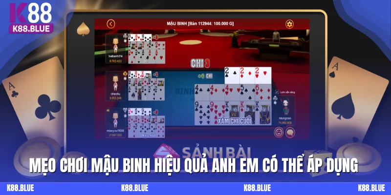 Một vài mẹo đánh mậu binh online hiệu quả